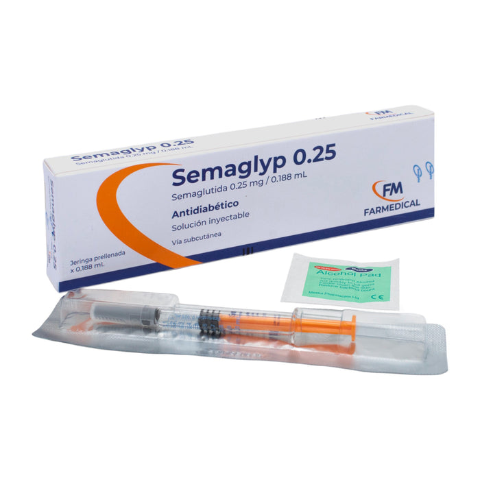 Semaglyp 0.25Mg Semaglutida Subcutáneo X 1 Jeringa Prellenada