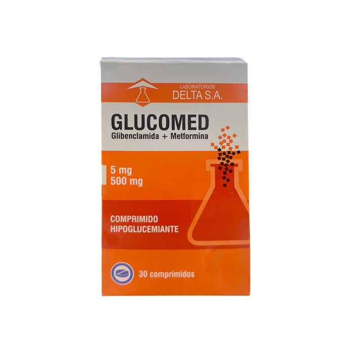 Glucomed Metformina /Glibenclamida 500 / 5Mg X Comprimido