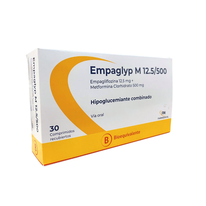 Empaglyp M Empagliflozina 12.5Mg Metformina 500Mg X Comprimido