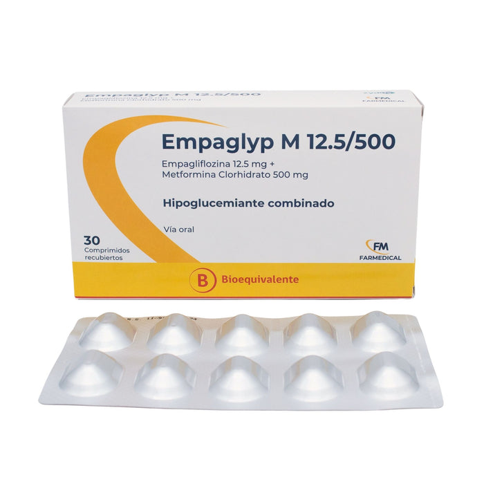Empaglyp M Empagliflozina 12.5Mg Metformina 500Mg X Comprimido