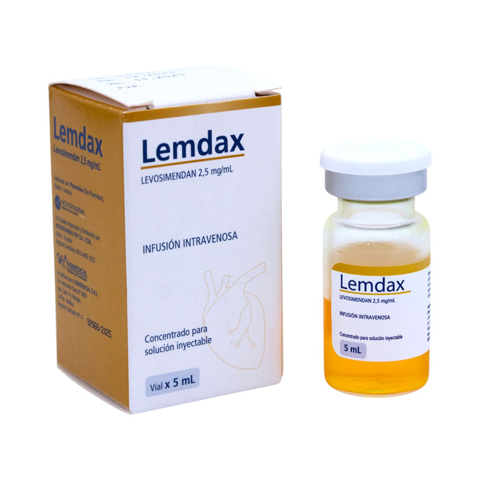 Lemdax Levosimendan2.5Mg / Ml Intravenoso X Ampolla/5Ml