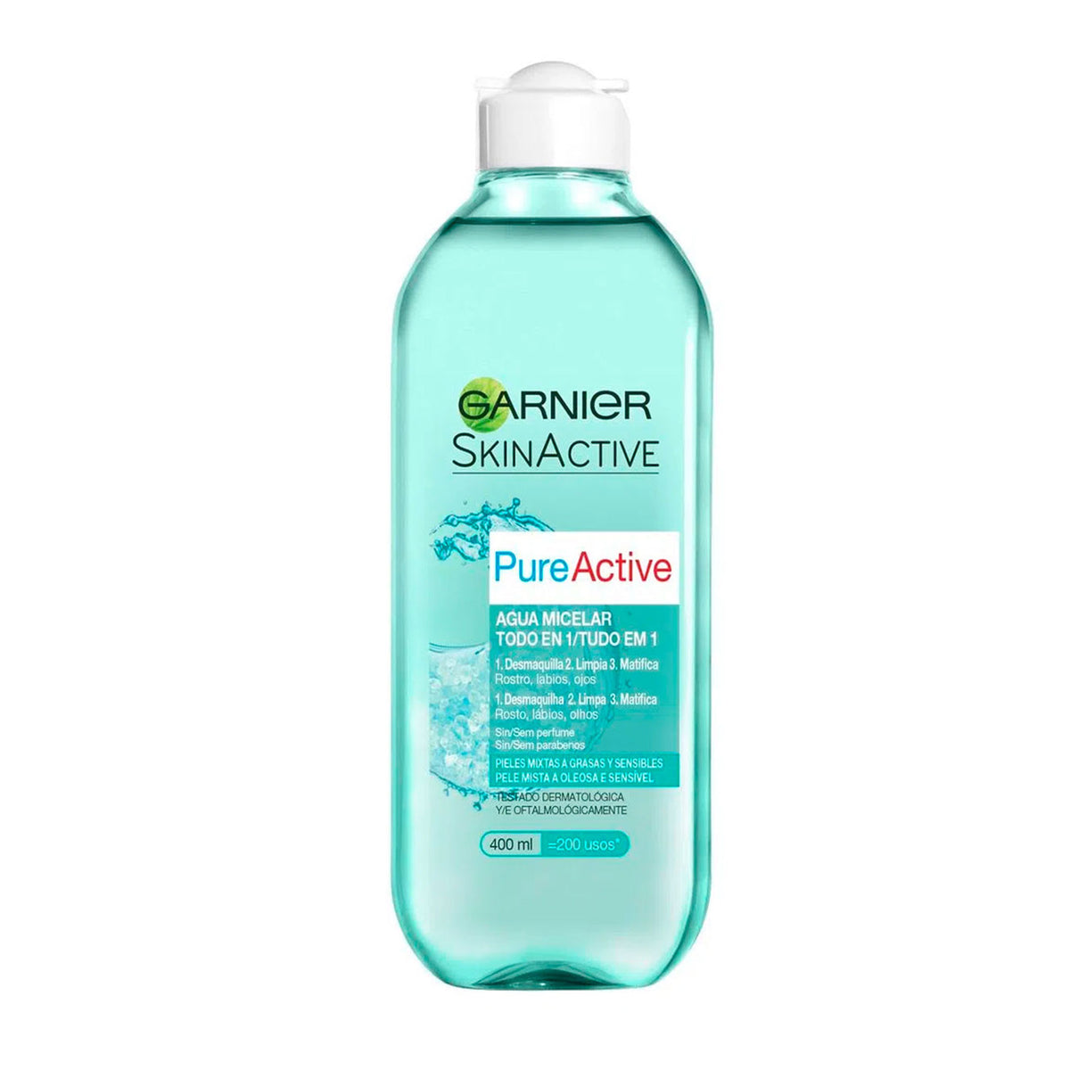 Agua Micelar PureActive - Ideal para pieles grasas o mixtas