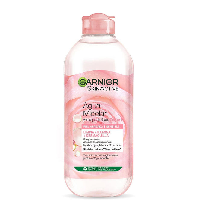 Garnier Skin Active Agua Micelar Con Agua De Rosas X 400Ml