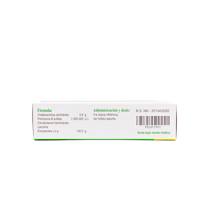 Oftalmicina Oxitetraciclina 0.5 Y Polimixina B 1000000Ui X 5G