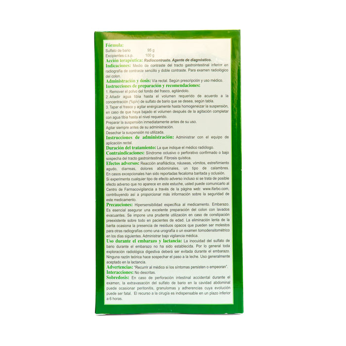 Radigraf Rectal Sulfato Bario 98.8% Enema X 200G