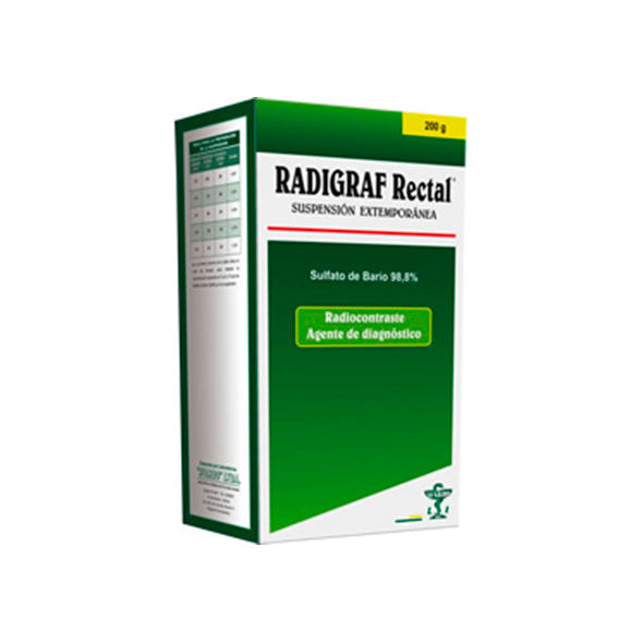 Radigraf Rectal 98.8% Enema X 200G Sulfato Bario