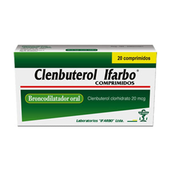 Clenbuterol Ifarbo 20Mcg X Tableta