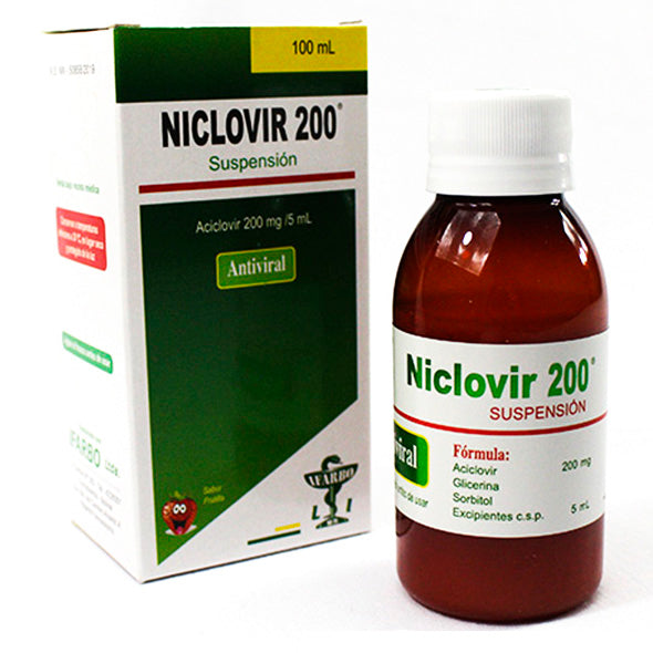 Niclovir 200Mg 5Ml Suspension X 100Ml Aciclovir