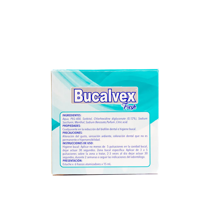 Bucalvex Fresh Clorhexidina Solucion Spray X 15Ml