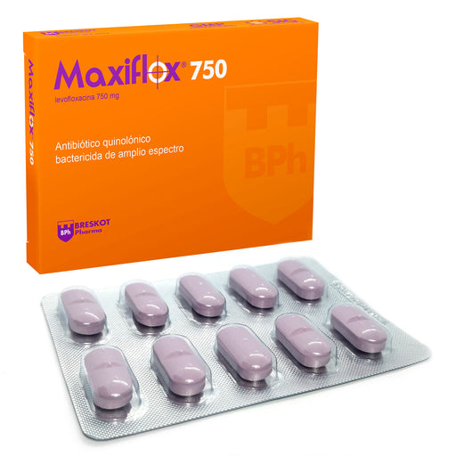 Maxiflox 750Mg Levofloxacina X Tableta