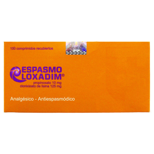 Espasmo Loxadim Propinoxato Clorhidrato 10Mg Y Clonixinato De Lisina 125Mg X Tableta