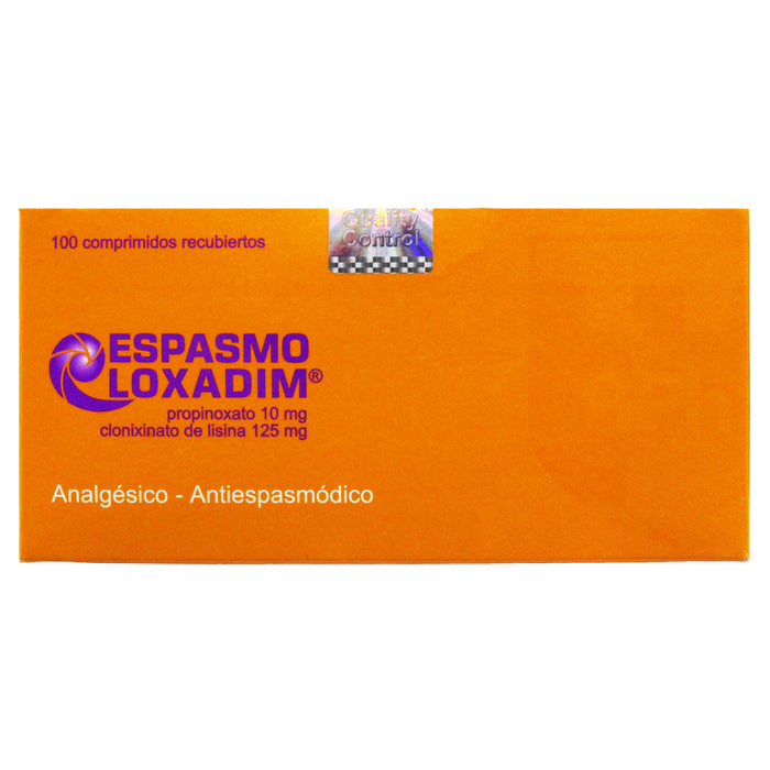 Espasmo Loxadim Propinoxato Clorhidrato 10Mg Y Clonixinato De Lisina 125Mg X Tableta