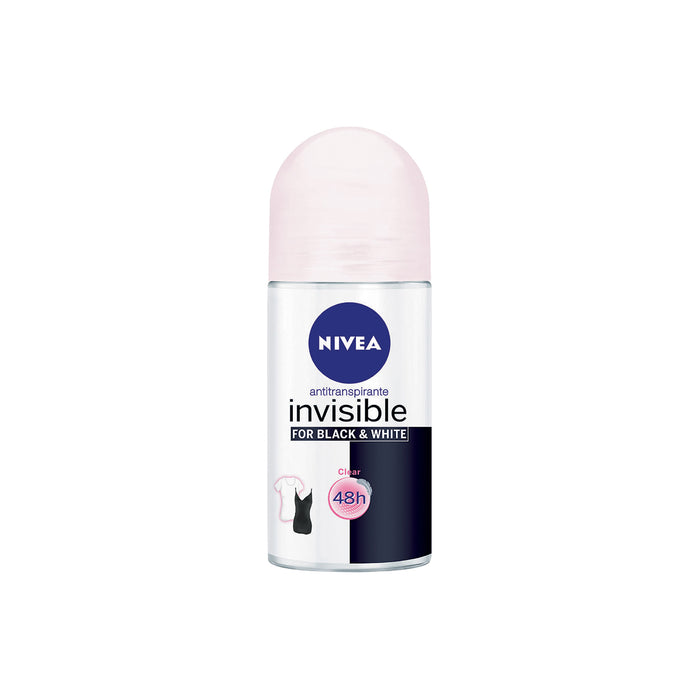 Nivea Invisble Roll On Black And White Clear X 50Ml