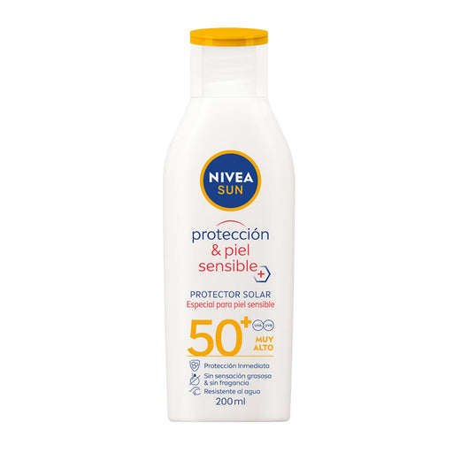 Protector Solar Nivea Sun Fps50+ Piel Sensible X 200Ml