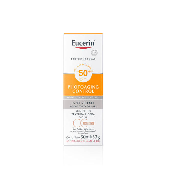 Eucerin Sun Cc Cream Fps 50 Con Color Tono Medio X 50Ml
