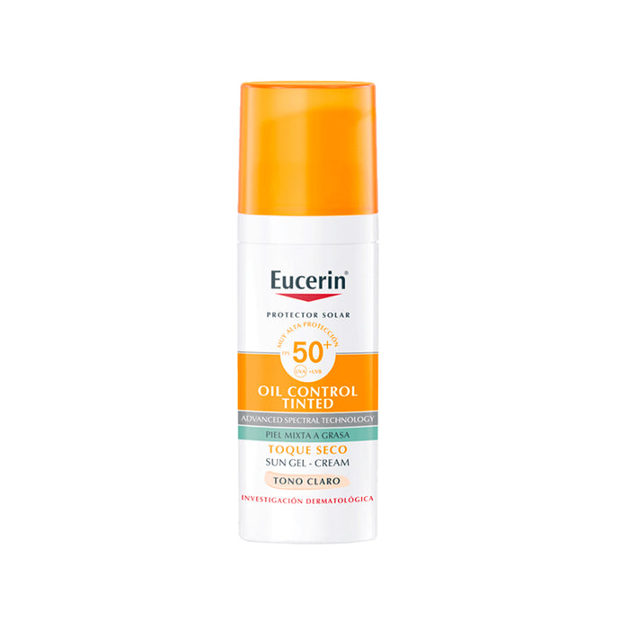Protector Solar Eucerin Oil Control Fps50+ Tono Claro X 50Ml