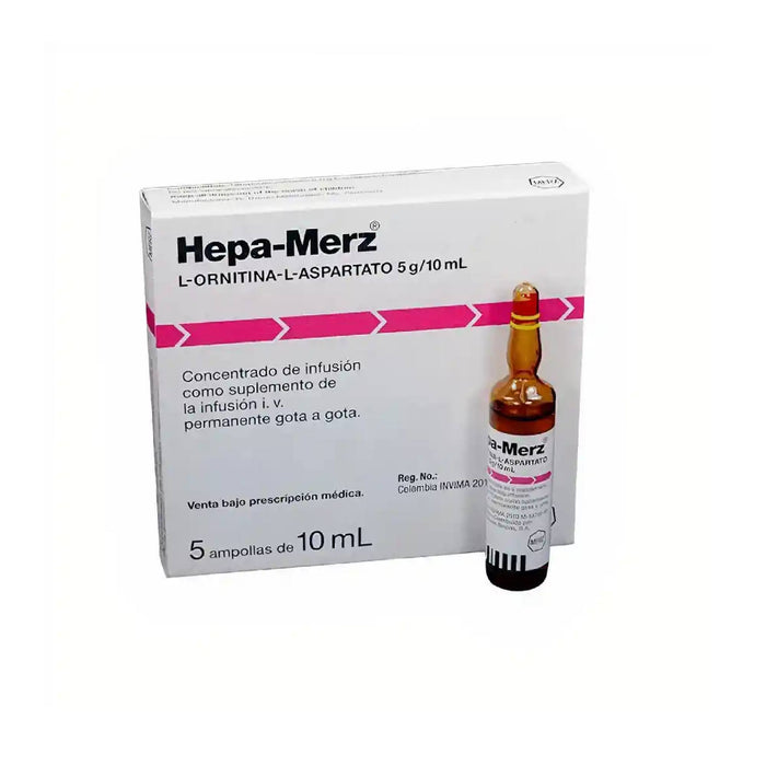 Hepa Merz Ornitina/Aspartato Iv X Ampolla /10Ml