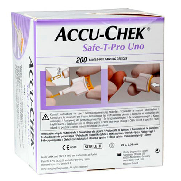 Accu-Chek Safe-T-Pro Uno Lancetas X Unidad