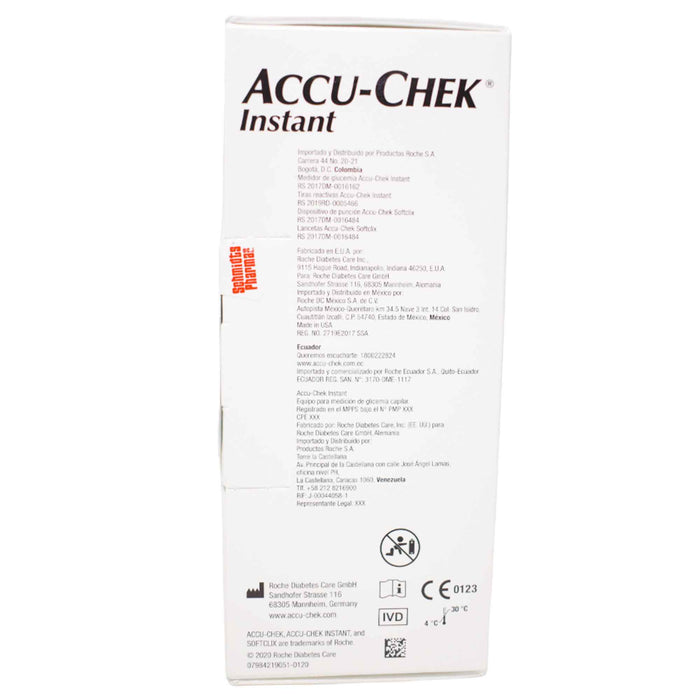 Glucometro Accu-Chek Instant Kit(Lapiz+Lanc+Tiras)