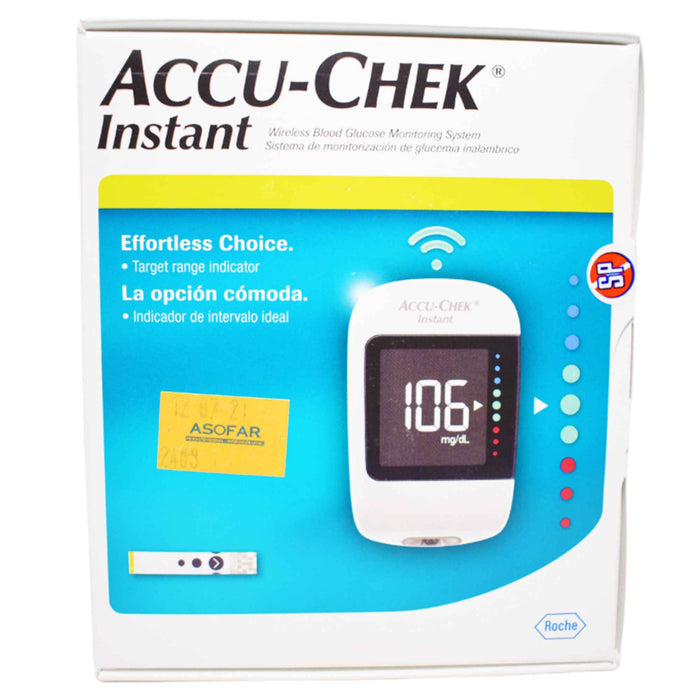 Glucometro Accu-Chek Instant Kit(Lapiz+Lanc+Tiras)