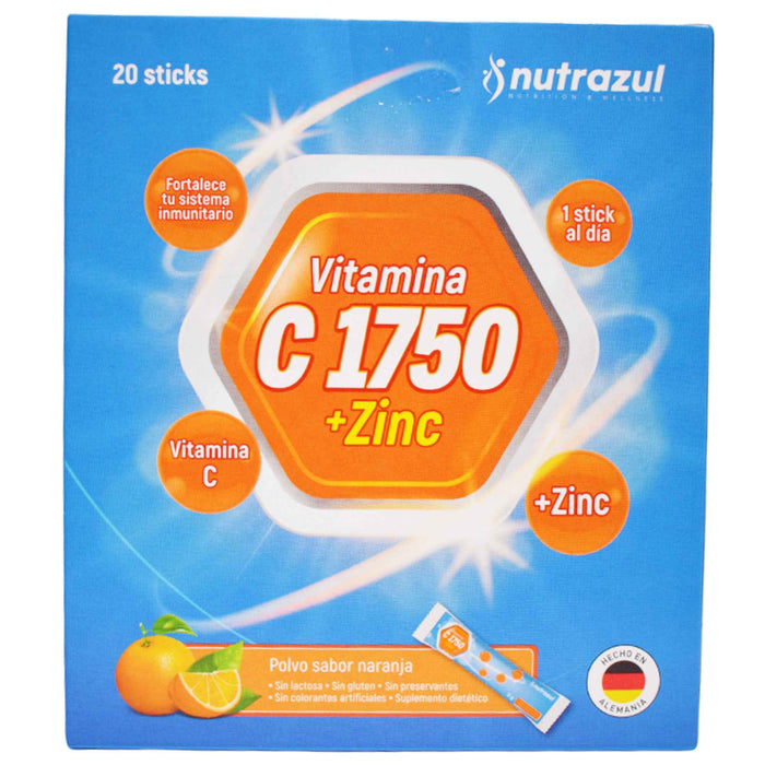 Vitamina C +Zinc Caja X 20 Unidades (Nutrazul)