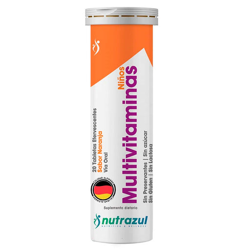Suplemento Multivitamínico + Minerales Kids Nutrazul Tubo X 20...