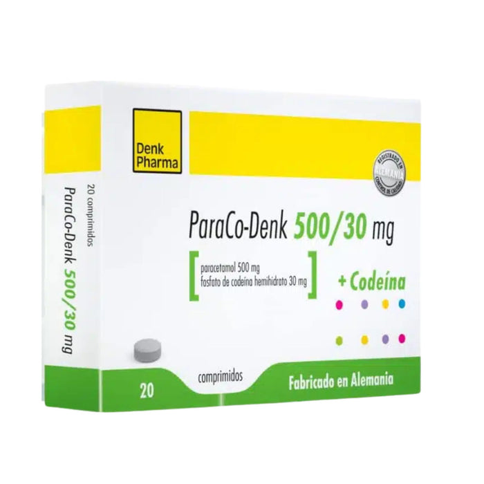 Paraco Denk Paracetamol 500 Mg Codeína 30Mg X Comprimido