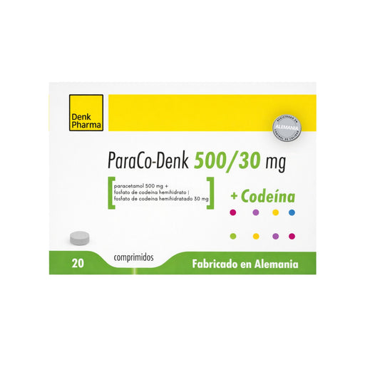 Paraco Denk 500 Mg Paracetamol 30Mg Codeína X Comprimido
