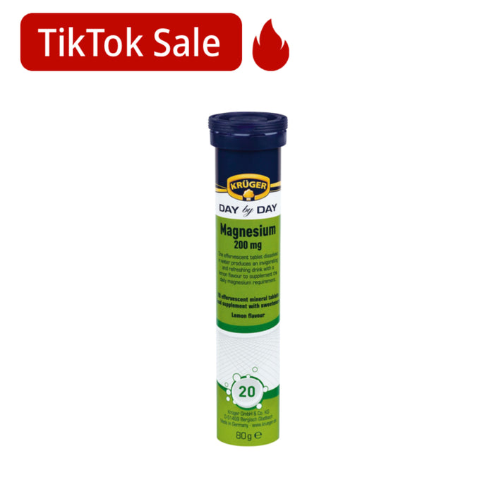 Vitamina Kruger 200Mg Magnesio X 20 Tabletas Efervescentes