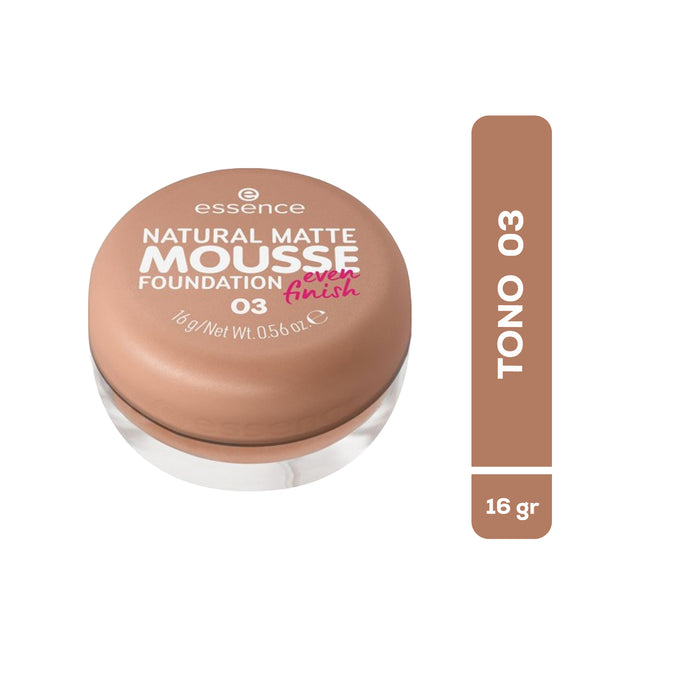 Base Essence Natural Matte Mousse Fundation 03