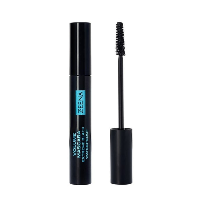 Mascara De Pestañas Volumen Extreme Black Waterproof Zeena 010