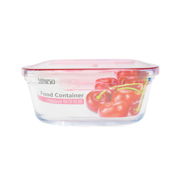 Miniso Food Container Light Pink 1000Ml