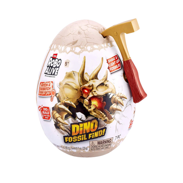 Mini Huevo Zuru Robo Alive Dino Fossil 5+ Surtido