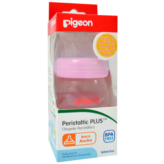 Pigeon Biberon Soft Touch Boca Ancha Rosa X 160Ml