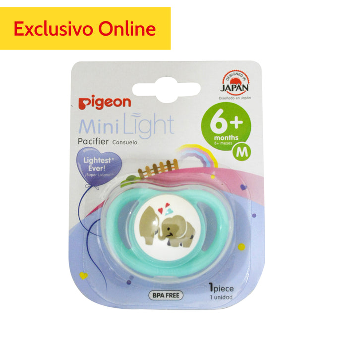 Pigeon Chupete Silic Mini Light 6M+ Elefante