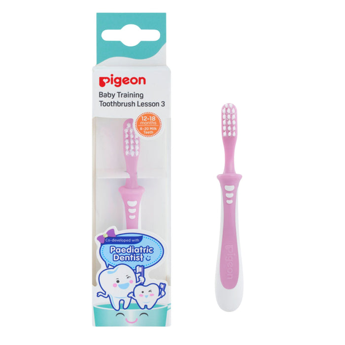 Cepillo Dental Pigeon Leccion 3 Color Rosado X Unidad