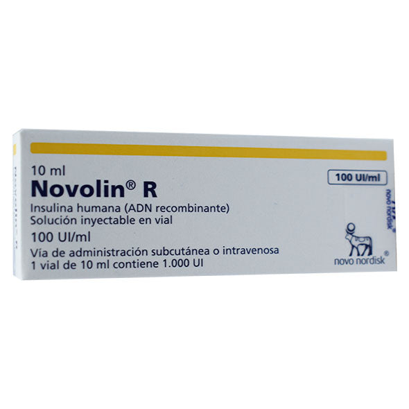 Novolin R Insuluna Humana 100Ui Y 1Ml X Ampolla