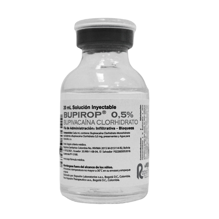 Bupirop Pura 0.5% X 20Ml Marcaina Bupivacaina