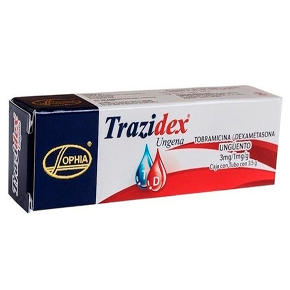 Trazidex Tobramicina 0.003 Y Dexametasona 0.001 Ungüento X 3.5G