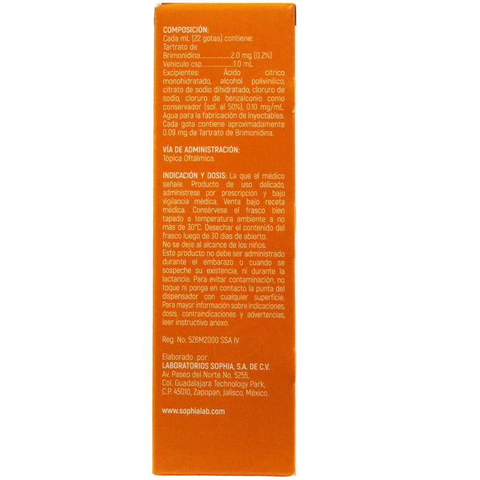 Agglad Ofteno 0.2% Colirio X 5Ml Brimonidina— Farmacorp