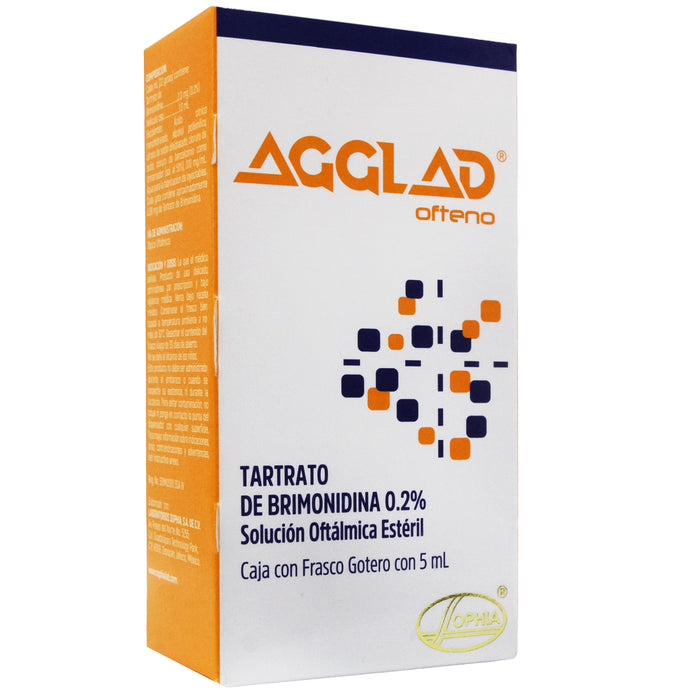Agglad Ofteno 0.2% Colirio X 5Ml Brimonidina— Farmacorp