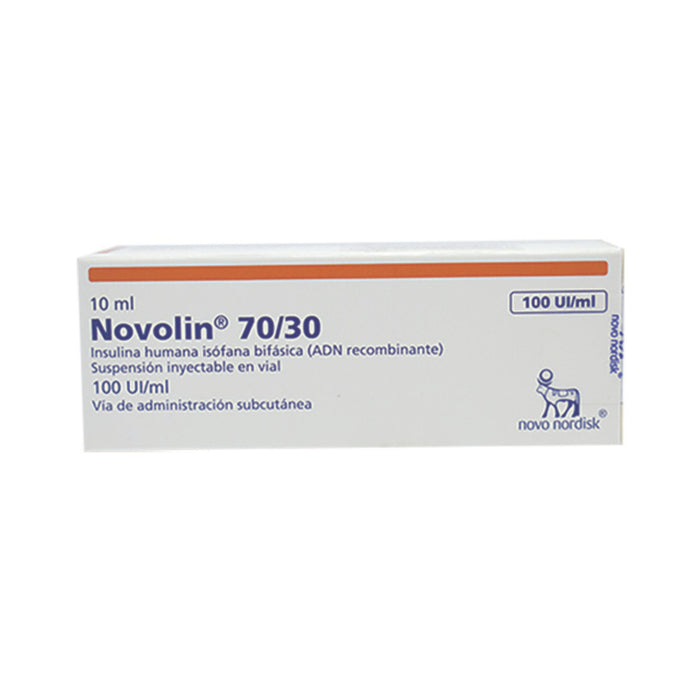 Novolin 70-30 Insulina Mixtard 100Ui Y 1Ml X Ampolla