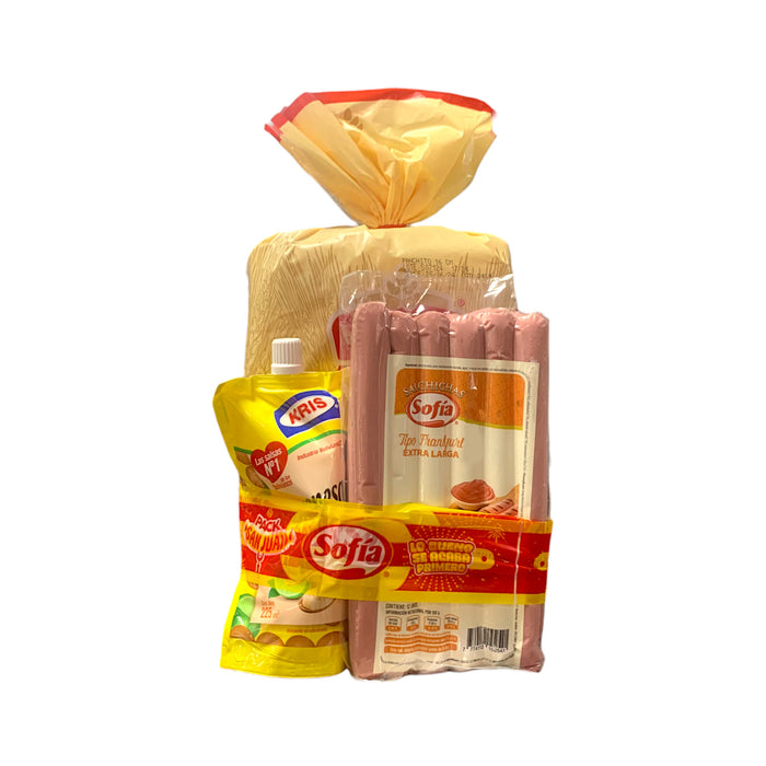 Pack Clásico Salchicha+Mayon+Pan Sofía San Juan