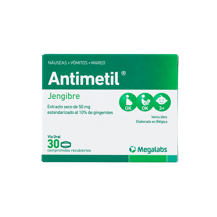 Antimetil 50Mg Jengibre X Comprimido