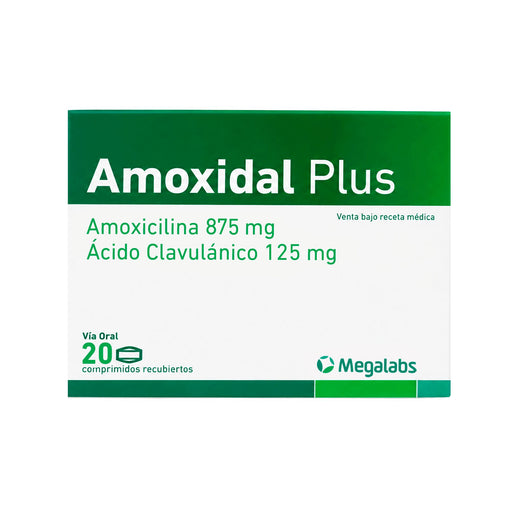 Amoxidal Plus Amoxicilina 875Mg Ácido Clavulánico 125Mg X Comp...