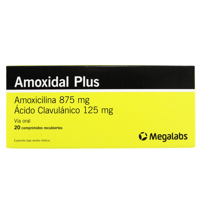 Amoxidal Plus Amoxicilina 875Mg Y Acido Clavulanico 125Mg X Tableta