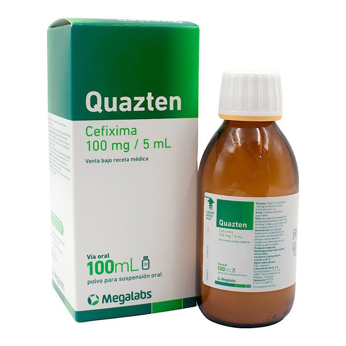 Quazten 100Mg/5Ml Cefixima Polvo Para Suspensión Oral X 100Ml