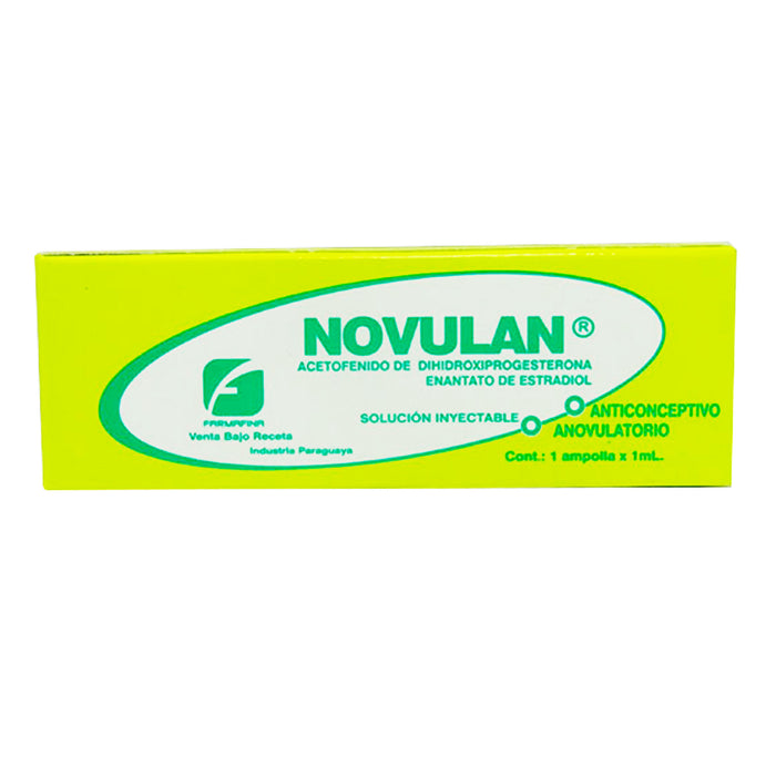 Novulan Dihidroxiprogesterona Algestona 150Mg Y Estradiol Enantato 10Mg Y 1Ml X Ampolla