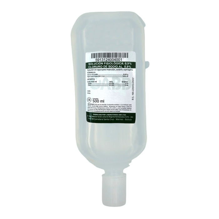 Suero Fisiologico Abd 0.9% Iv Envase X 500Ml