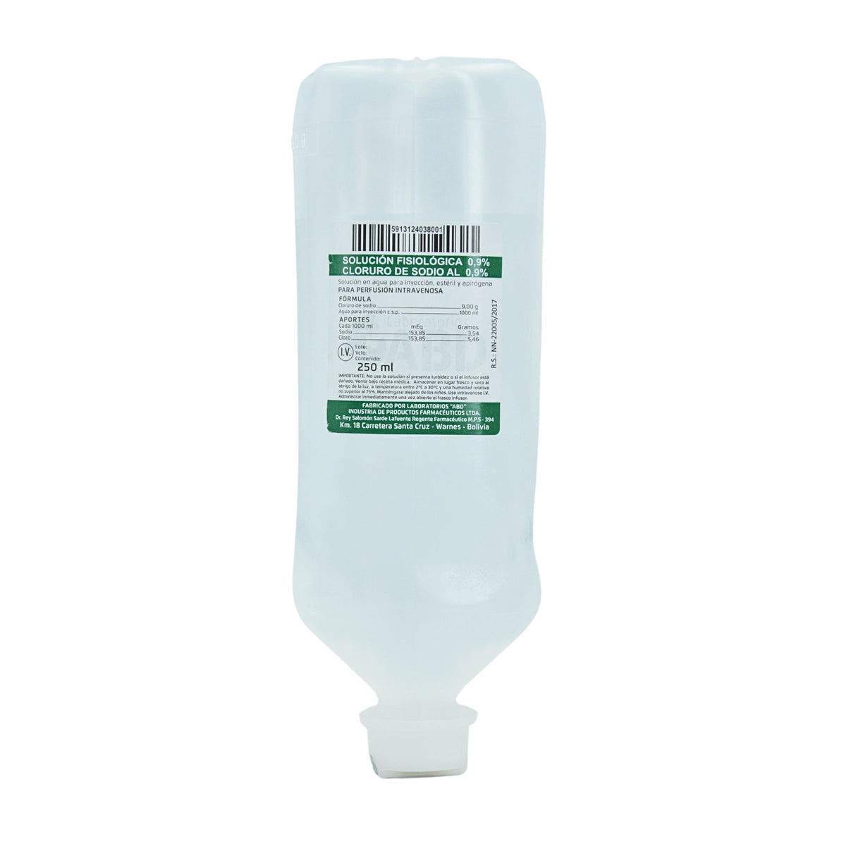 Solución Fisiológica 0.9% Iv Envase Abd X 250Ml— Farmacorp